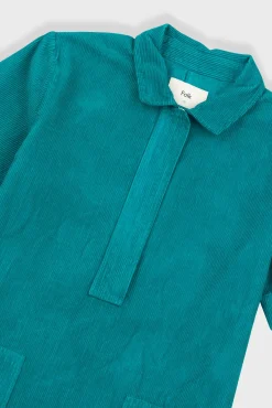 A-Line Zip Dress - Dark Teal