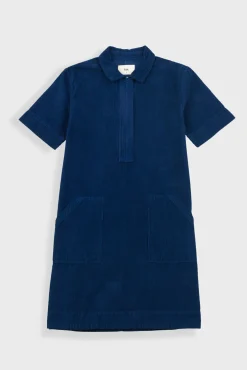 A-Line Zip Dress - Washed Ink