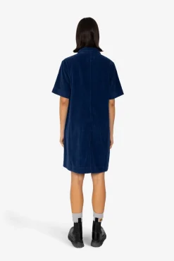 A-Line Zip Dress - Washed Ink