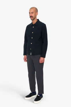 Assembly Jacket - Black Cotton Linen