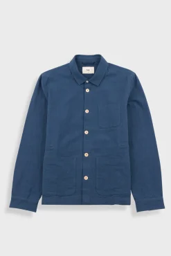 Assembly Jacket - Blue Cotton Linen