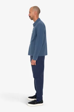 Assembly Jacket - Blue Cotton Linen