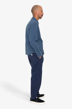 Assembly Jacket - Blue Cotton Linen