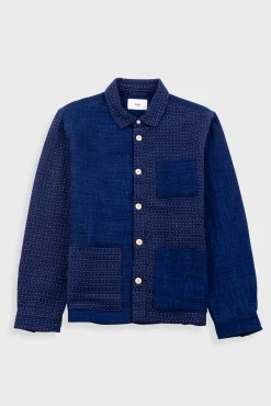 Assembly Jacket - Indigo Waffle Patchwork
