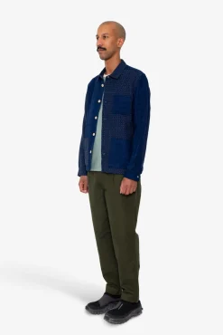 Assembly Jacket - Indigo Waffle Patchwork