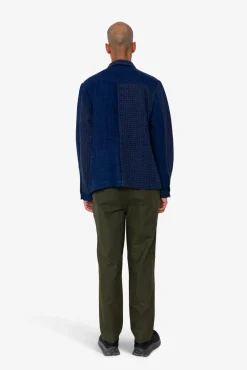 Assembly Jacket - Indigo Waffle Patchwork