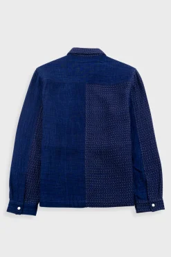 Assembly Jacket - Indigo Waffle Patchwork