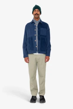 Assembly Worker Jacket - Soft Blue Cord Mix