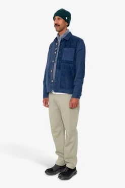 Assembly Worker Jacket - Soft Blue Cord Mix