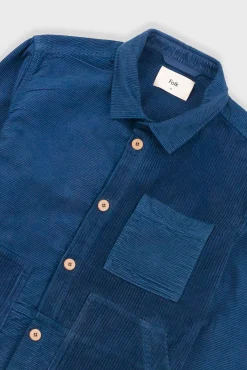 Assembly Worker Jacket - Soft Blue Cord Mix