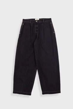 Baggy Trousers - Washed Black Denim
