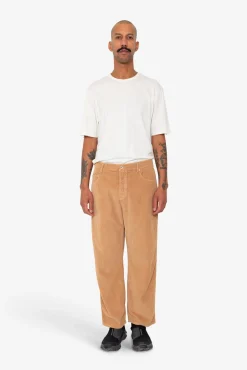 Barrel Leg Trouser - Mink Chunky Cord