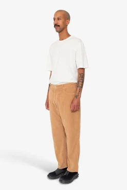 Barrel Leg Trouser - Mink Chunky Cord