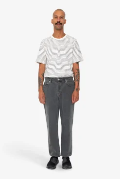 Barrel Leg Trouser - Smoke Grey Denim