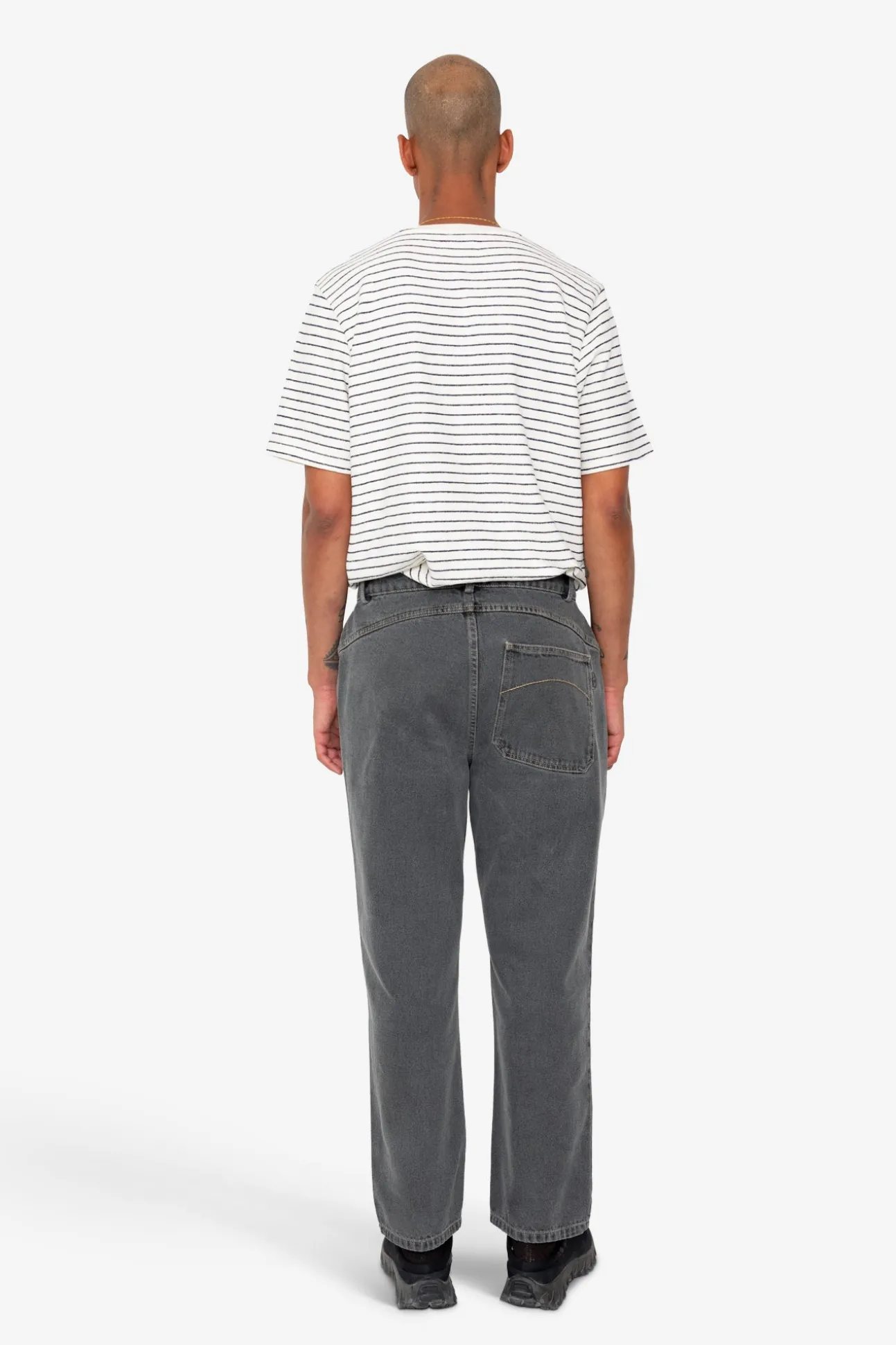 Barrel Leg Trouser - Smoke Grey Denim
