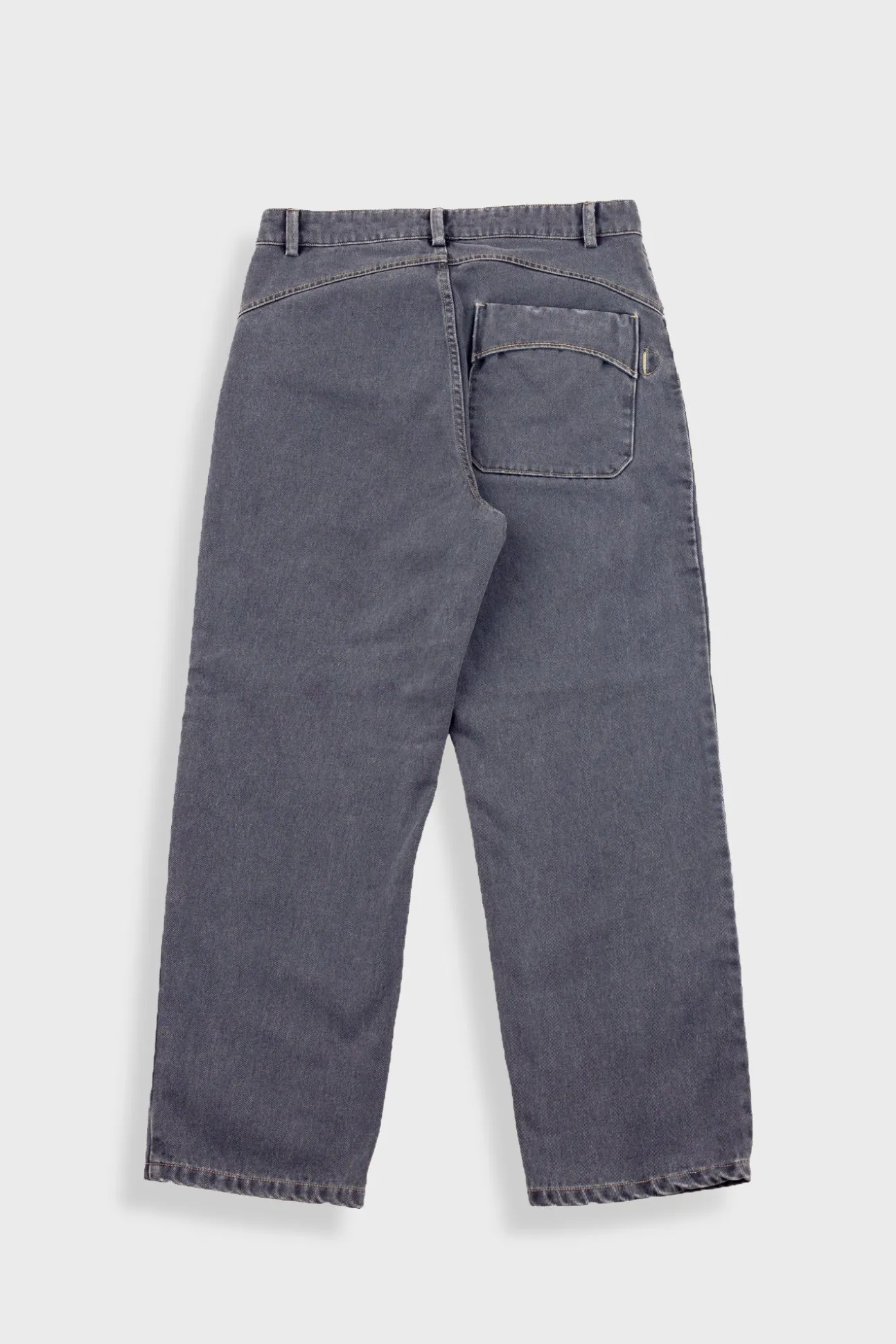 Barrel Leg Trouser - Smoke Grey Denim