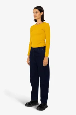 Barrel Trousers - Deep Indigo Slub