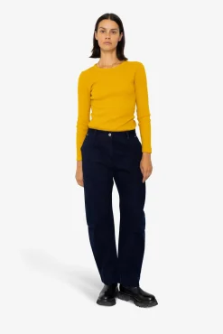 Barrel Trousers - Deep Indigo Slub