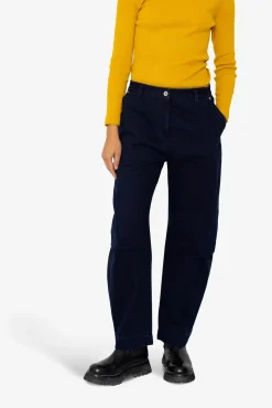 Barrel Trousers - Deep Indigo Slub