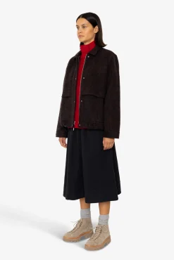Blouson - Navy Espresso Wool