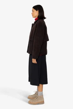 Blouson - Navy Espresso Wool