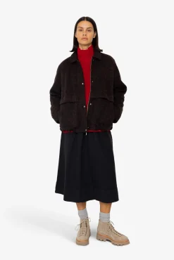 Blouson - Navy Espresso Wool