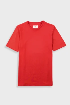 Contrast Sleeve T-Shirt - Crimson