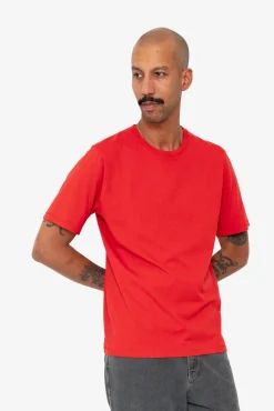 Contrast Sleeve T-Shirt - Crimson