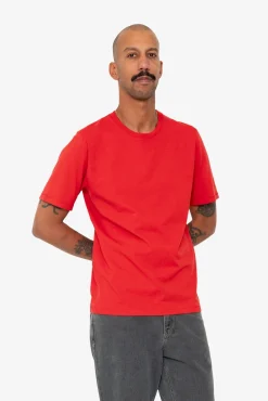 Contrast Sleeve T-Shirt - Crimson