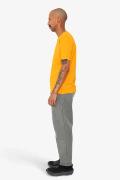 Contrast Sleeve T-Shirt - Pumpkin