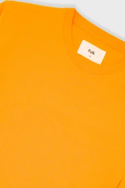 Contrast Sleeve T-Shirt - Pumpkin
