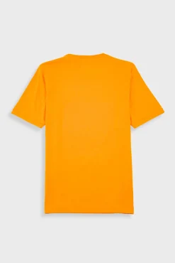 Contrast Sleeve T-Shirt - Pumpkin