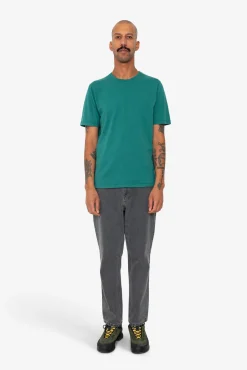Contrast Sleeve T-Shirt - Phthalo Green