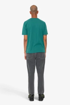 Contrast Sleeve T-Shirt - Phthalo Green