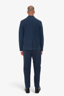 Cotton Linen Blazer - Navy