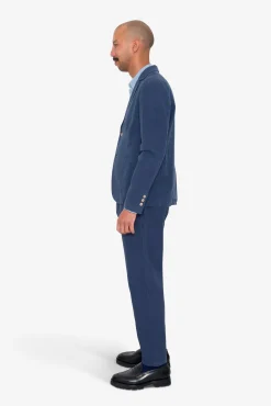 Cotton Linen Blazer - Soft Navy