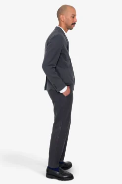 Cotton Linen Blazer - Soft Black