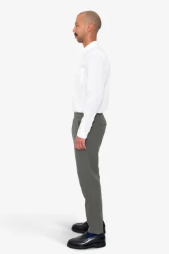 Cotton Linen Trouser - Dark Sage