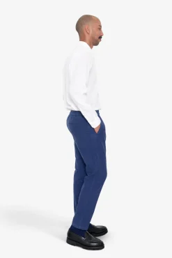 Cotton Linen Trouser - Deep Blue