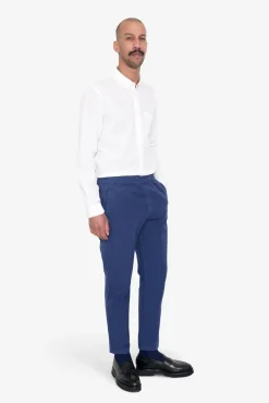 Cotton Linen Trouser - Deep Blue