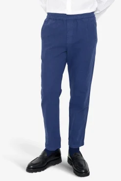 Cotton Linen Trouser - Deep Blue