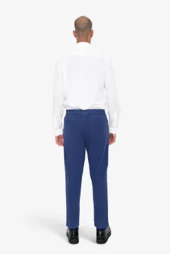 Cotton Linen Trouser - Deep Blue