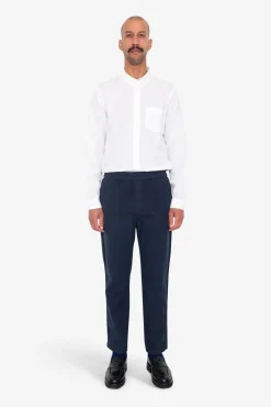Cotton Linen Trouser - Navy