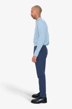 Cotton Linen Trouser - Soft Navy