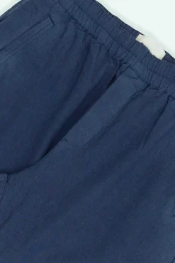 Cotton Linen Trouser - Soft Navy