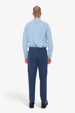 Cotton Linen Trouser - Soft Navy