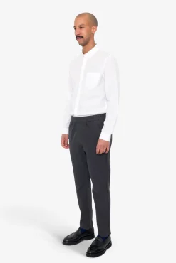 Cotton Linen Trouser - Soft Black