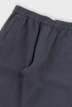 Cotton Linen Trouser - Soft Black