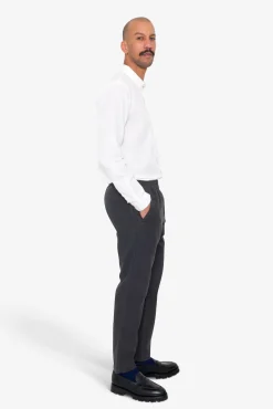 Cotton Linen Trouser - Soft Black