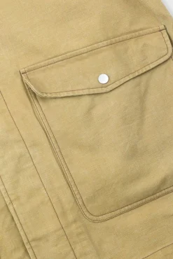 Detachable Liner Car Coat - Fossil Slub